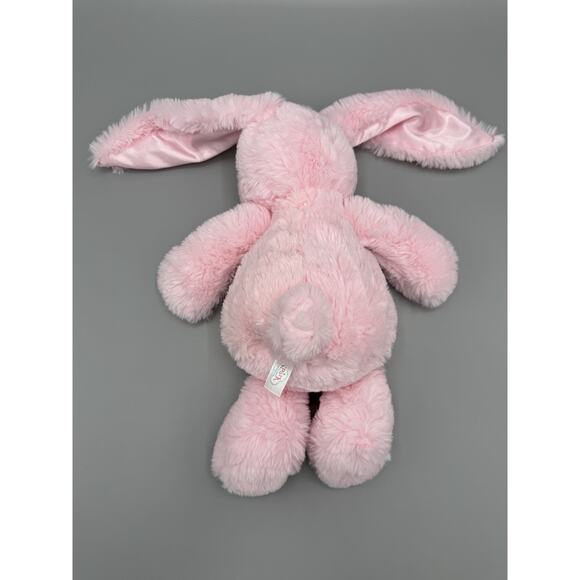Spark Create Imagine Pink Bunny Rabbit Plush Rattle 12 Inch Stuffed Animal - Picture 4 of 7